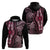 Polynesia Dashiki Hoodie Polynesia and Africa Traditional Special Together Pink - Wonder Print Shop