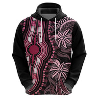Polynesia Dashiki Hoodie Polynesia and Africa Traditional Special Together Pink - Wonder Print Shop