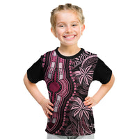 Polynesia Dashiki Kid T Shirt Polynesia and Africa Traditional Special Together Pink - Wonder Print Shop