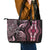 Polynesia Dashiki Leather Tote Bag Polynesia and Africa Traditional Special Together Pink - Wonder Print Shop