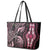 Polynesia Dashiki Leather Tote Bag Polynesia and Africa Traditional Special Together Pink - Wonder Print Shop