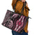 Polynesia Dashiki Leather Tote Bag Polynesia and Africa Traditional Special Together Pink - Wonder Print Shop