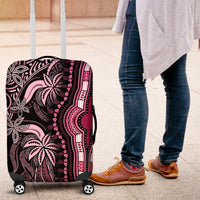 Polynesia Dashiki Luggage Cover Polynesia and Africa Traditional Special Together Pink - Wonder Print Shop