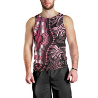 Polynesia Dashiki Men Tank Top Polynesia and Africa Traditional Special Together Pink - Wonder Print Shop