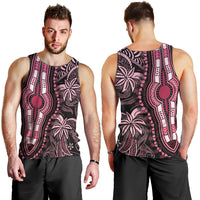 Polynesia Dashiki Men Tank Top Polynesia and Africa Traditional Special Together Pink - Wonder Print Shop