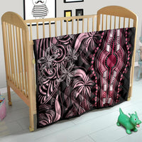 Polynesia Dashiki Quilt Polynesia and Africa Traditional Special Together Pink - Wonder Print Shop