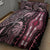 Polynesia Dashiki Quilt Bed Set Polynesia and Africa Traditional Special Together Pink - Wonder Print Shop