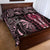 Polynesia Dashiki Quilt Bed Set Polynesia and Africa Traditional Special Together Pink - Wonder Print Shop