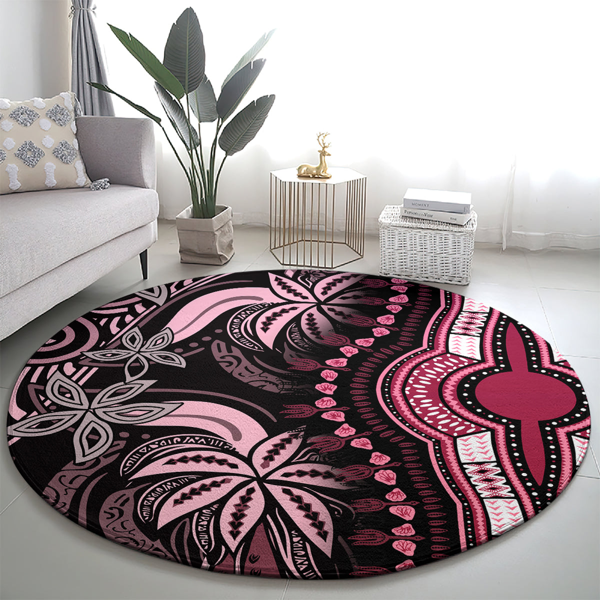 polynesia-dashiki-round-carpet-polynesia-and-africa-traditional-special-together-pink