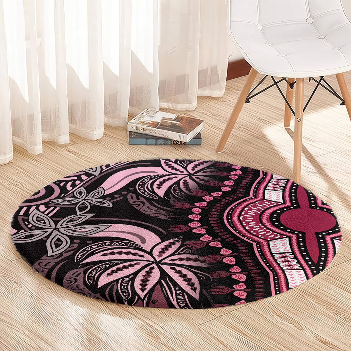 polynesia-dashiki-round-carpet-polynesia-and-africa-traditional-special-together-pink