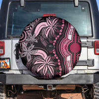 Polynesia Dashiki Spare Tire Cover Polynesia and Africa Traditional Special Together Pink - Wonder Print Shop