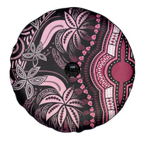 Polynesia Dashiki Spare Tire Cover Polynesia and Africa Traditional Special Together Pink - Wonder Print Shop