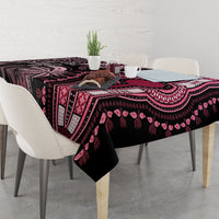 Polynesia Dashiki Tablecloth Polynesia and Africa Traditional Special Together Pink - Wonder Print Shop