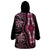 Polynesia Dashiki Wearable Blanket Hoodie Polynesia and Africa Traditional Special Together Pink - Wonder Print Shop