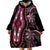 Polynesia Dashiki Wearable Blanket Hoodie Polynesia and Africa Traditional Special Together Pink - Wonder Print Shop