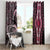 Polynesia Dashiki Window Curtain Polynesia and Africa Traditional Special Together Pink - Wonder Print Shop