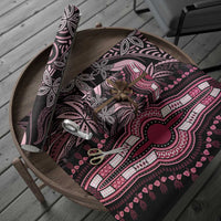 Polynesia Mixed African Dashiki Wrapping Paper Afro-pacific Culture - Pink - Wonder Print Shop