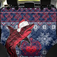 Samoa Manuia Le Kirisimasi Back Car Seat Cover Samoan Fishing Tribal Pattern Christmas Vibe LT9 - Wonder Print Shop