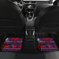 Samoa Manuia Le Kirisimasi Car Mats Samoan Fishing Tribal Pattern Christmas Vibe LT9 - Wonder Print Shop