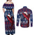 Samoa Manuia Le Kirisimasi Couples Matching Off Shoulder Maxi Dress and Long Sleeve Button Shirts Samoan Fishing Tribal Pattern Christmas Vibe LT9 - Wonder Print Shop