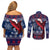 Samoa Manuia Le Kirisimasi Couples Matching Off Shoulder Short Dress and Long Sleeve Button Shirts Samoan Fishing Tribal Pattern Christmas Vibe LT9 - Wonder Print Shop