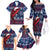 Samoa Manuia Le Kirisimasi Family Matching Off Shoulder Long Sleeve Dress and Hawaiian Shirt Samoan Fishing Tribal Pattern Christmas Vibe - Wonder Print Shop