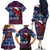 Samoa Manuia Le Kirisimasi Family Matching Off Shoulder Long Sleeve Dress and Hawaiian Shirt Samoan Fishing Tribal Pattern Christmas Vibe - Wonder Print Shop