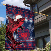 Samoa Manuia Le Kirisimasi Garden Flag Samoan Fishing Tribal Pattern Christmas Vibe - Wonder Print Shop