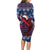 Samoa Manuia Le Kirisimasi Long Sleeve Bodycon Dress Samoan Fishing Tribal Pattern Christmas Vibe - Wonder Print Shop