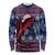 Samoa Manuia Le Kirisimasi Long Sleeve Shirt Samoan Fishing Tribal Pattern Christmas Vibe - Wonder Print Shop