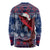 Samoa Manuia Le Kirisimasi Long Sleeve Shirt Samoan Fishing Tribal Pattern Christmas Vibe - Wonder Print Shop