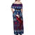 Samoa Manuia Le Kirisimasi Off Shoulder Maxi Dress Samoan Fishing Tribal Pattern Christmas Vibe - Wonder Print Shop
