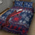 Samoa Manuia Le Kirisimasi Quilt Bed Set Samoan Fishing Tribal Pattern Christmas Vibe - Wonder Print Shop