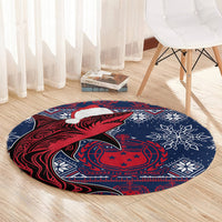 samoa-manuia-le-kirisimasi-round-carpet-samoan-fishing-tribal-pattern-christmas-vibe