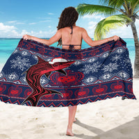 Samoa Manuia Le Kirisimasi Sarong Samoan Fishing Tribal Pattern Christmas Vibe - Wonder Print Shop