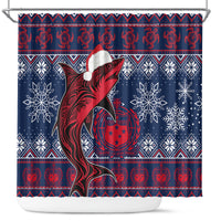 samoa-manuia-le-kirisimasi-shower-curtain-samoan-fishing-tribal-pattern-christmas-vibe