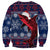 Samoa Manuia Le Kirisimasi Sweatshirt Samoan Fishing Tribal Pattern Christmas Vibe - Wonder Print Shop