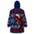 Samoa Manuia Le Kirisimasi Wearable Blanket Hoodie Samoan Fishing Tribal Pattern Christmas Vibe - Wonder Print Shop