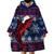 Samoa Manuia Le Kirisimasi Wearable Blanket Hoodie Samoan Fishing Tribal Pattern Christmas Vibe - Wonder Print Shop