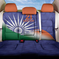 India Cricket Custom Back Car Seat Cover Ashoka Chakra with Flag Style LT9 - Wonder Print Shop