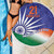 India Cricket Custom Beach Blanket Ashoka Chakra with Flag Style LT9 - Wonder Print Shop