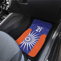 India Cricket Custom Car Mats Ashoka Chakra with Flag Style LT9 - Wonder Print Shop