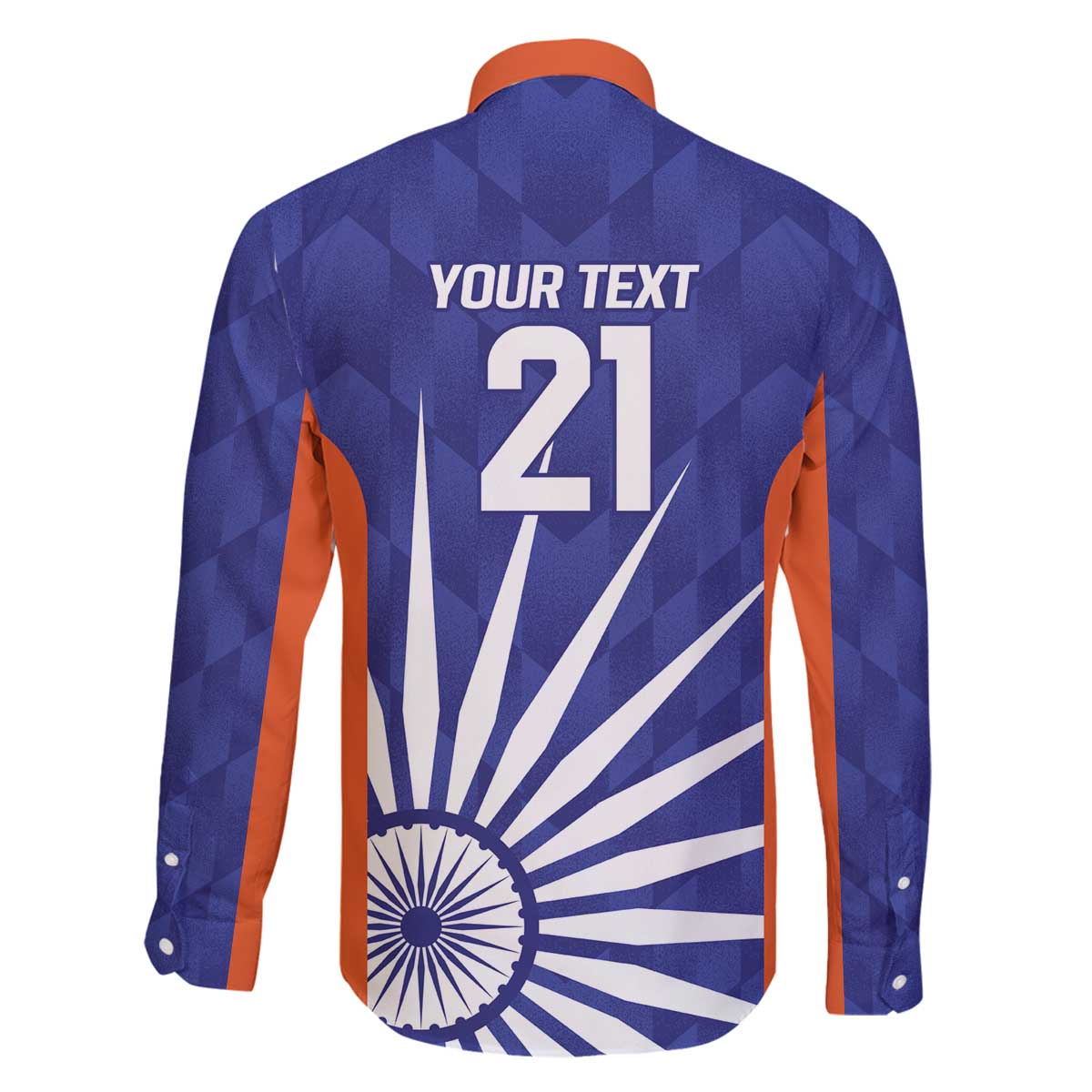 India Cricket Custom Family Matching Off The Shoulder Long Sleeve Dress and Hawaiian Shirt Ashoka Chakra with Flag Style - Wonder Print Shop