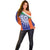 India Cricket Custom Off Shoulder Sweater Ashoka Chakra with Flag Style - Wonder Print Shop