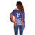 India Cricket Custom Off Shoulder Sweater Ashoka Chakra with Flag Style - Wonder Print Shop