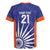 India Cricket Custom Rugby Jersey Ashoka Chakra with Flag Style - Wonder Print Shop
