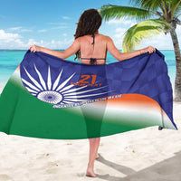 India Cricket Custom Sarong Ashoka Chakra with Flag Style - Wonder Print Shop