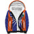 India Cricket Custom Sherpa Hoodie Ashoka Chakra with Flag Style - Wonder Print Shop