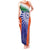 India Cricket Custom Tank Maxi Dress Ashoka Chakra with Flag Style - Wonder Print Shop