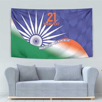 India Cricket Custom Tapestry Ashoka Chakra with Flag Style - Wonder Print Shop